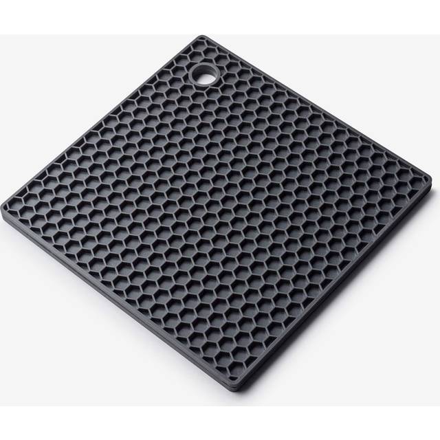 Solid Colour Square Trivet - Black