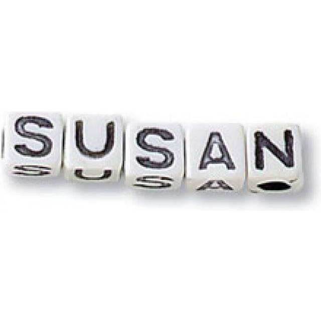 Trimits Alphabet Letter Beads Black & White