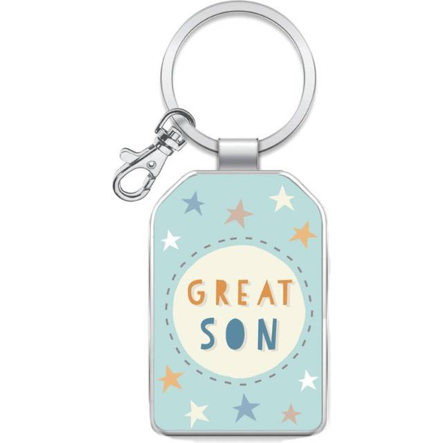 Great Son Little Wishes Metallic Keyring Lovely Birthday Christmas Gift Idea
