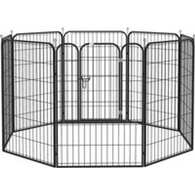PawHut Heavy Duty Pet Playpen 80 x 100 cm