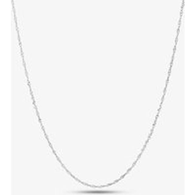 9ct White Gold 18 Inch Twist Curb Chain 5-13-1614 - Silver