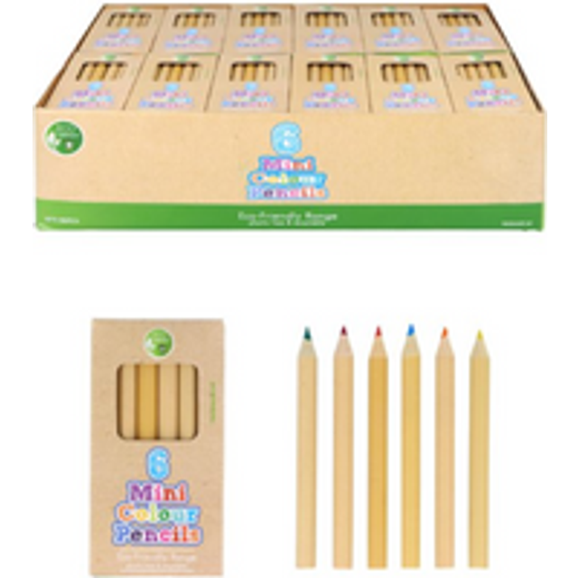 Eco-Friendly Mini Colouring Pencils (6pcs)