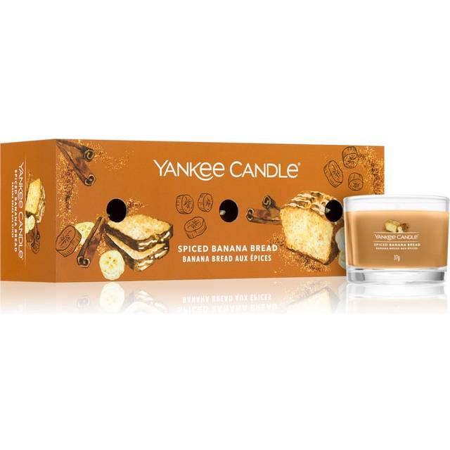 Spiced Banana Bread Signature 3 Pack Votive Yankee Candle