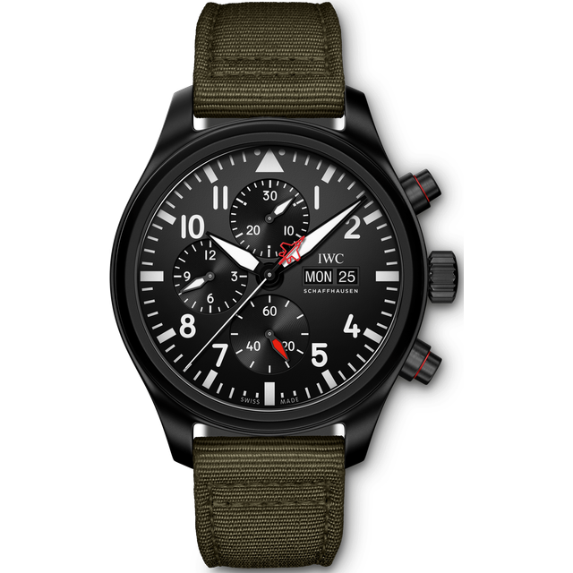 IWC Watch Pilot Chronograph Top Gun Edition SFTI - Black