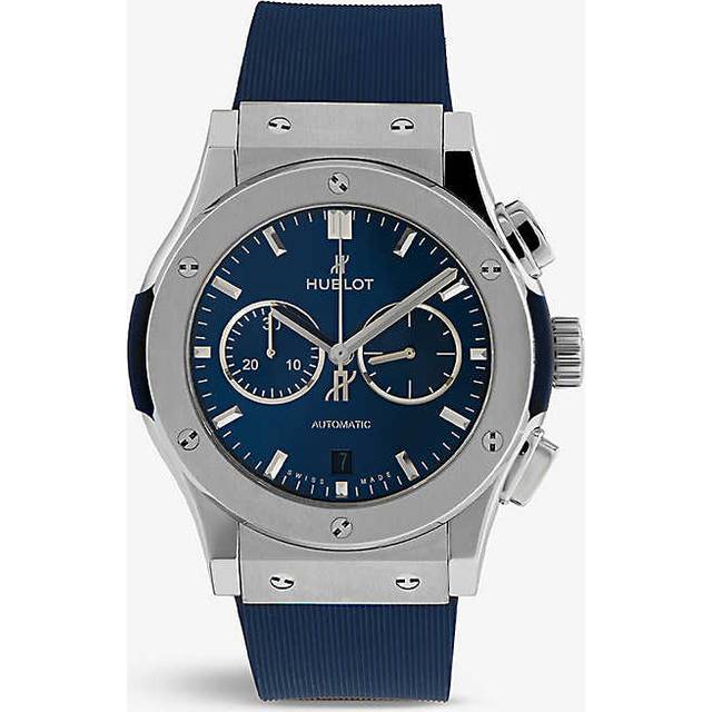 Hublot Blue Stainless Steel Classic Fusion 511.NX.7170.LR Automatic Men's Wristwatch 42 mm