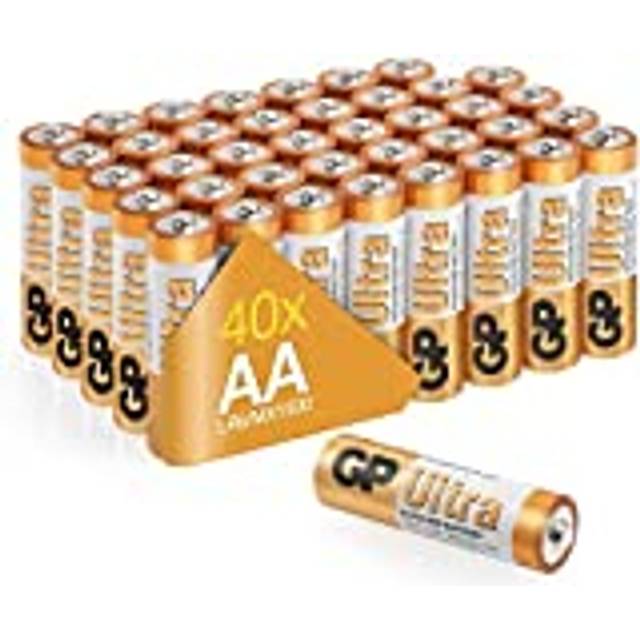 Batteries AA batteries AA pack of 40 Ultra Alkaline disposable double aa batteries 1.5v 10 year shelf life for toys fairy lights camera household