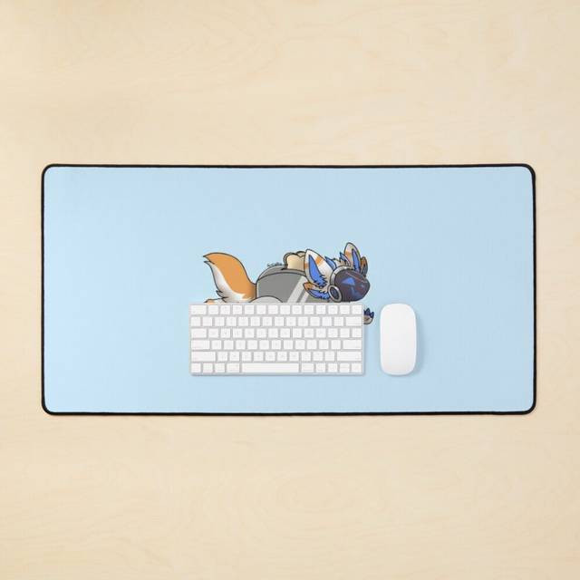 Desk Mat Furry Toaster Large Gaming Mouse Pad 35x16 inch