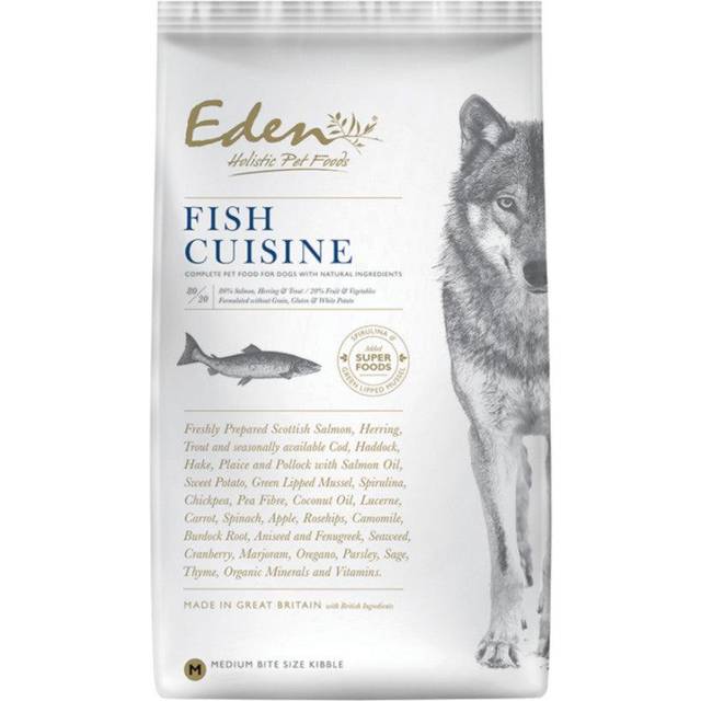 Eden 80/20 Fish Cuisine Dry Dog Food Small Kibble - 12Kg