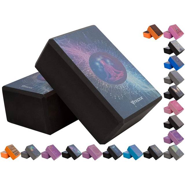 (Design 6) RDX Yoga Block NonSlip High Density Eva Foam Brick