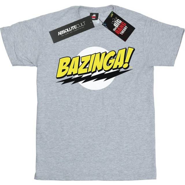 (XXL, Sports Grey) The Big Bang Theory Womens/Ladies Bazinga Boyfriend T-Shirt