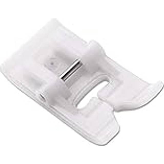ZIGZAGSTORM SA122 7mm Teflon Non-Stick Zig Zag Presser Foot for All Low Shank Snap-On Brother Babylock Singer Euro-Pro Janome (New Home) Kenmore White