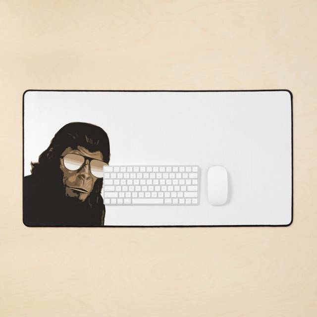 Desk Mat Groovy Caesar Large Gaming Mouse Pad 35x16 inch