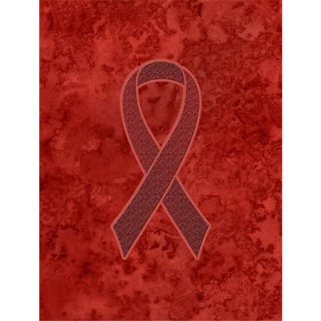 Burgundy Ribbon for Multiple Myeloma Cancer Awareness Garden Flag Size - 11 x 15 In.