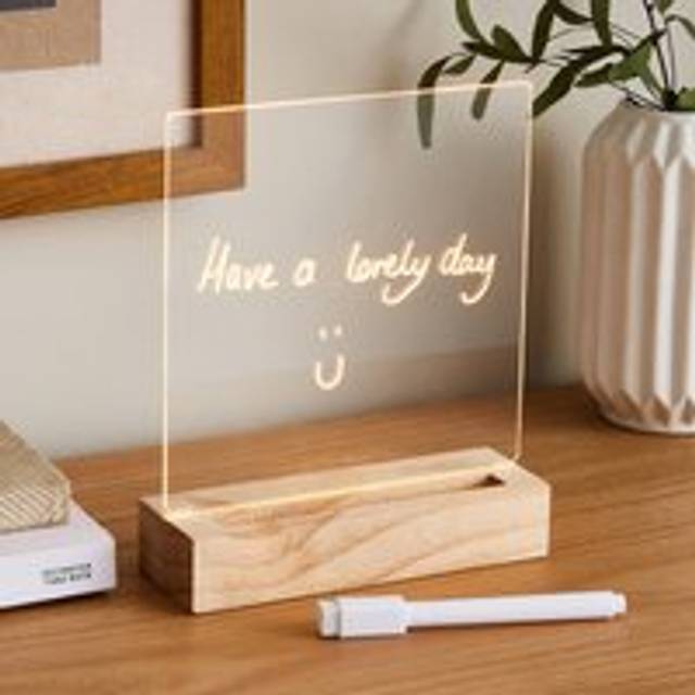 Write on Neon Table Lamp - Clear