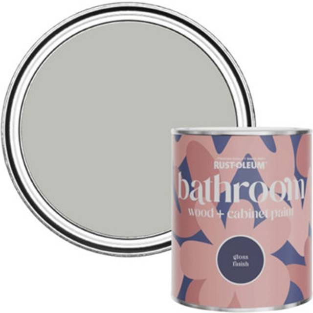 Rust-Oleum Bathroom Wood & Cabinet Paint, Gloss Finish - FLINT - 750ml - Grey