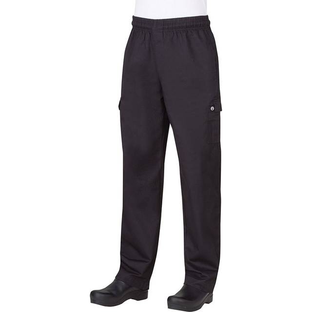 Chef Works Unisex Slim Fit Cargo Chefs Trousers Black 2XL