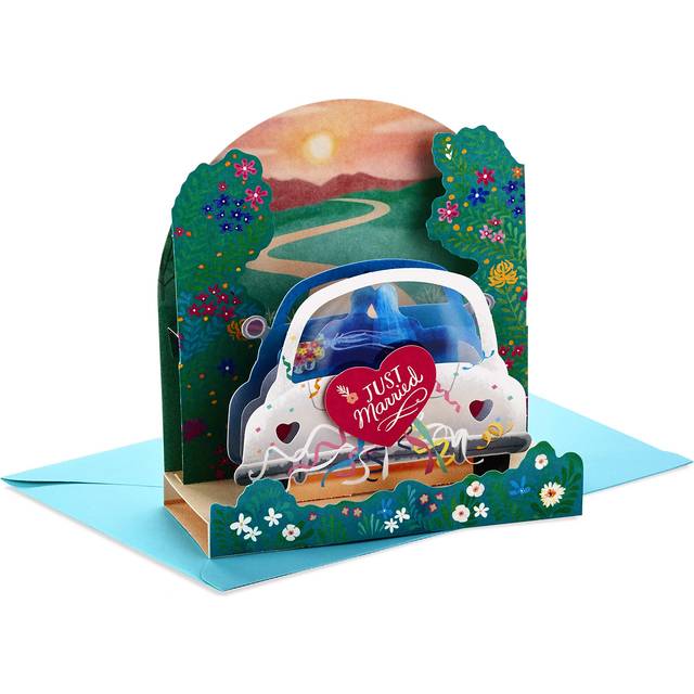Hallmark Paper Wonder Displayable Pop Up Wedding Card (Just Married)