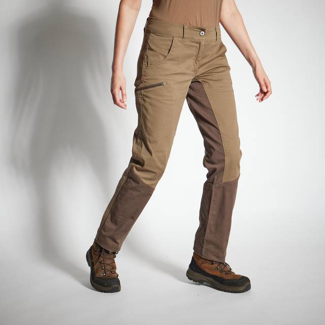 Women’s Breathable Trousers 500 Brown - Army Brown