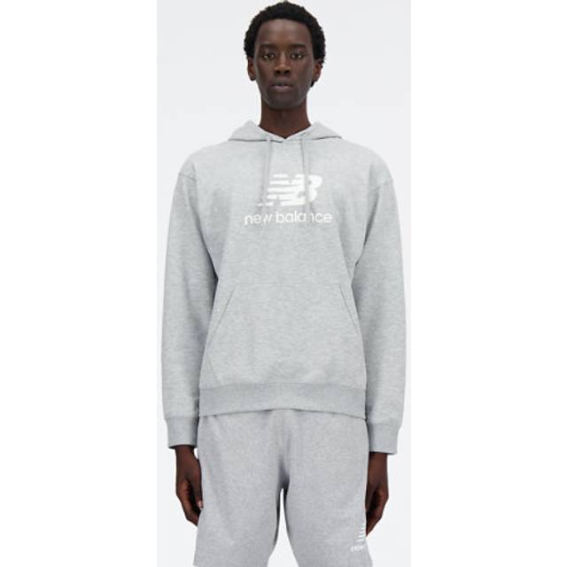 New Balance French Terry Logo Hoodie Hoody Men grey
