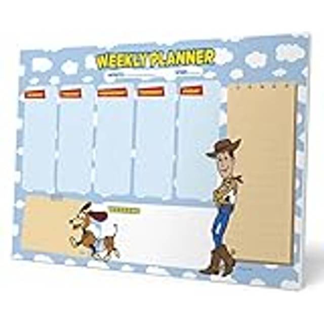 Pixar Toy Story Weekly Planner A4 | Disney Calendar | Family Calendar | 54 Tear Off Pages | Desk Calendar | Organiser Planner | Disney Gifts