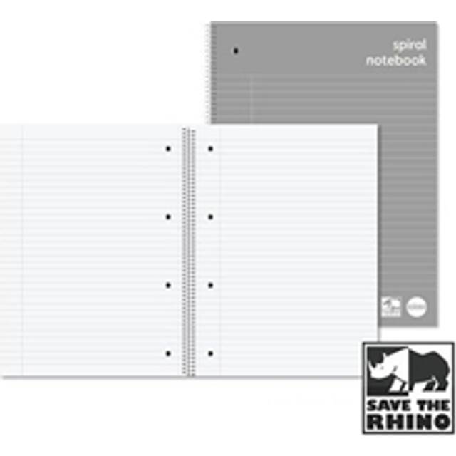 RHINO A4+ Spiral Notebook 140 Pages 8mm Lined with Margin
