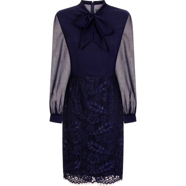 Paper Dolls Womens/Ladies Vale Pussybow Lace Skirt Dress