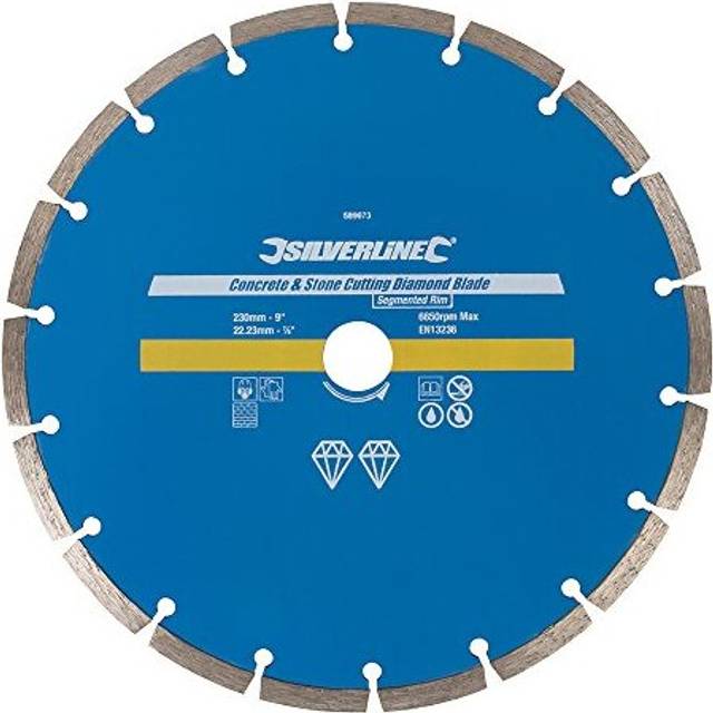 589673 Concrete and Stone Cutting Diamond Blade 230 x 2223 mm Segmented Rim