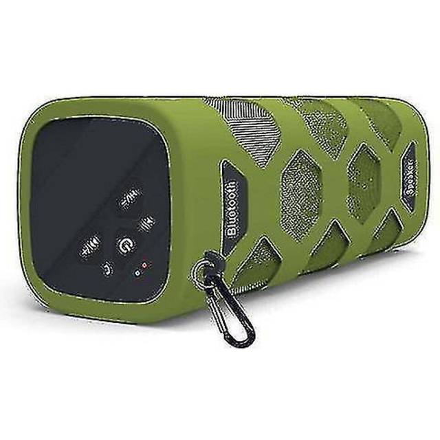 Wireless Bluetooth Speaker With Powerbank Waterproof Portable Outdoor Mini Column Speakers(green)