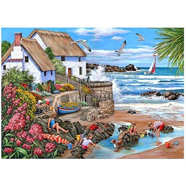 The House Of Puzzles, Seaspray Cottages, 1000 Piece Jigsaw Puzzle, Multi