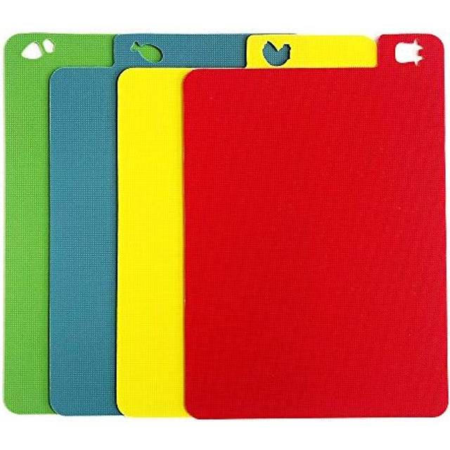 4-Piece Plastic Chopping Board Set (32cm L X 24cm W)