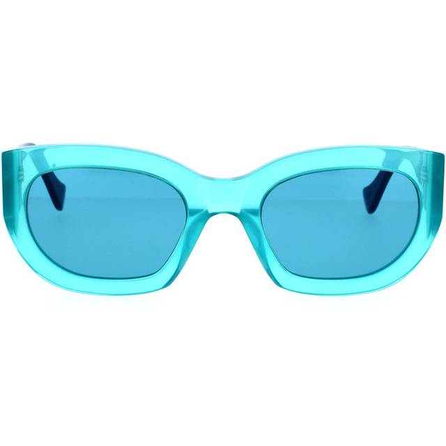 Retrosuperfuture Unisex 4RA Alva Pool Sunglasses Acetate Light blue Blue Squared Normal