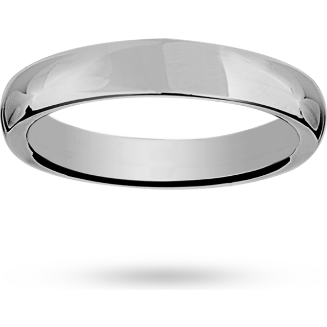 6mm Heavy Court Gents Wedding Ring In Palladium - Ring Size V