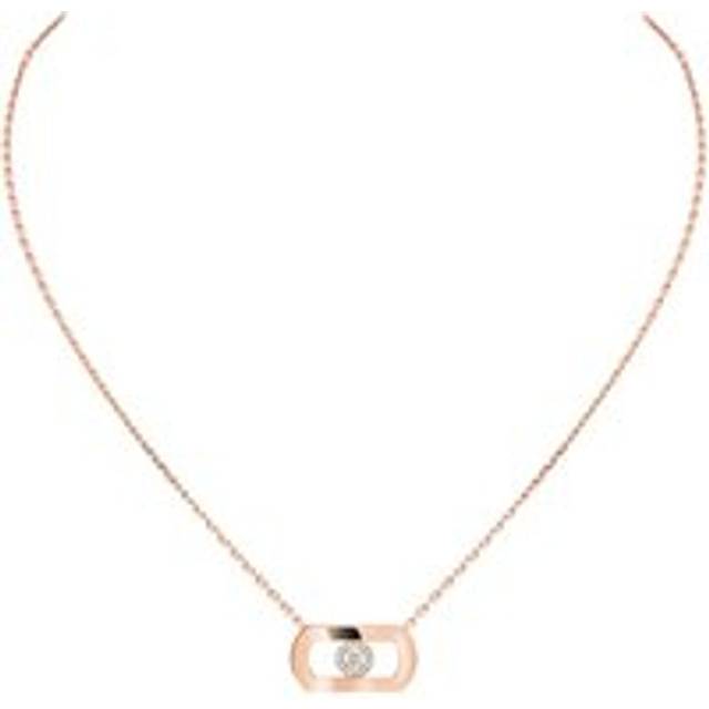 Messika So Move 18ct Rose Gold 0.12ct Diamond Necklace
