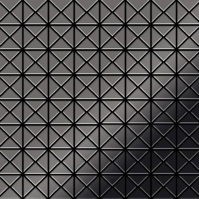 Metal Mosaic Tile Titanium Smoke mirror dark grey 1.6mm Deco-Ti-SM