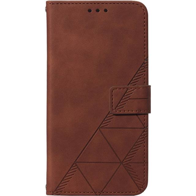 Samsung Galaxy S23 FE Läder Flip Cover med Plånbok och Axelrem - Brun