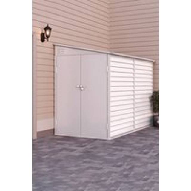 Outdoor Garden Steel Storage Tool Shed - White - One Size