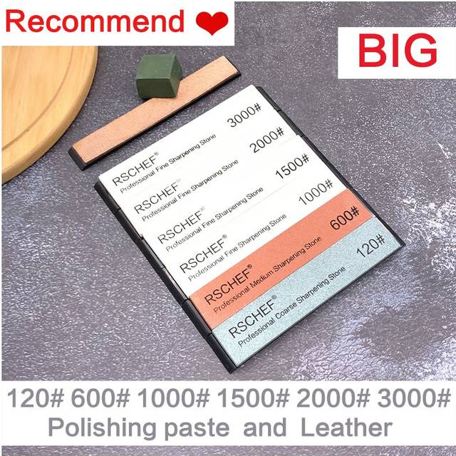 (a-Big 8 set) sharpening stone knife sharpener professional big whetstone Polished Little Fixed angle sharpen grinding water stone 240 800