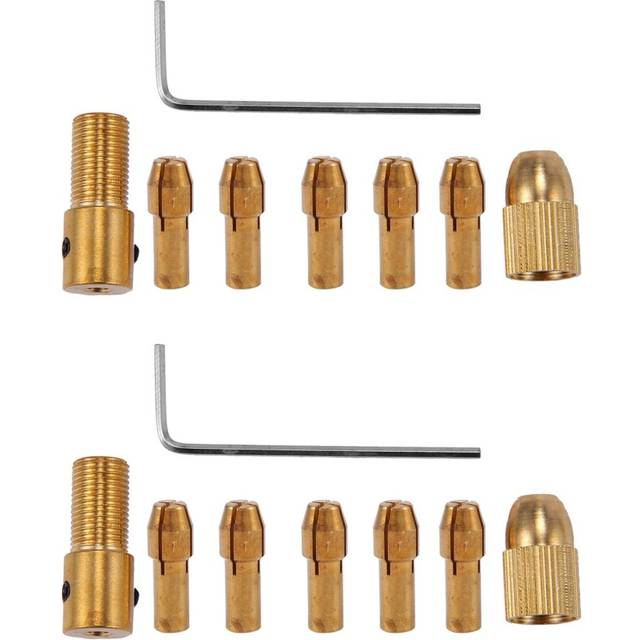 16Pcs 0.5-3mm Small Electric Drill Bit Collet Mini Twist Chuck Tool Kit