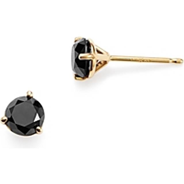 Bloomingdale's Fine Collection Black Diamond Stud Earrings in 14K Yellow Gold, 1.0 ct. t. w. - Exclusive