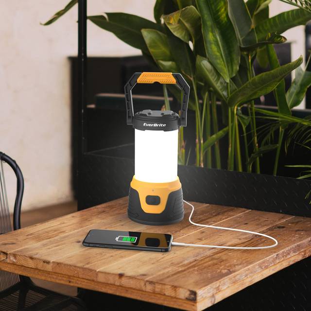 LED Camping Lantern Rechargeable, 1000 Lumen 5 Modes Camping Lights, 4400 mAh Portable Power Bank, Lightweight Emergency