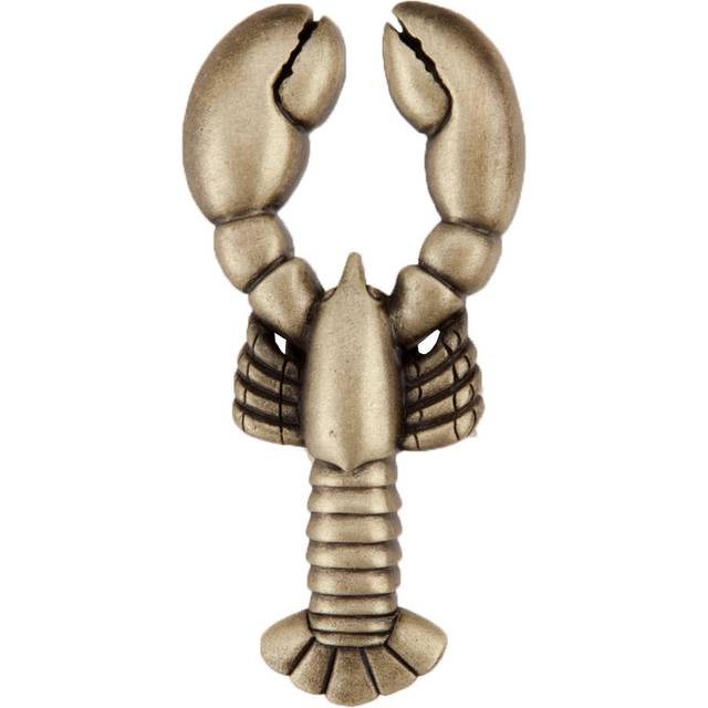 Acorn Manufacturing DP8AP Artisan Collection Lobster Knob, Antique Brass