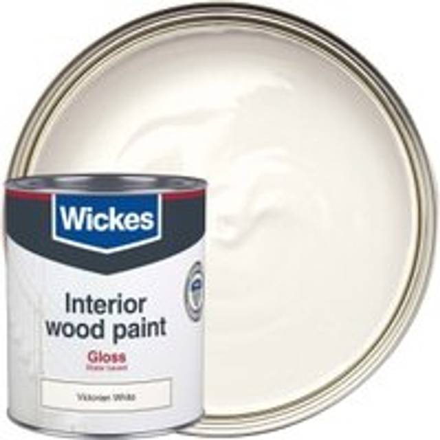 Wickes Quick Dry Gloss Wood & Metal Paint - Victorian White - 750ml