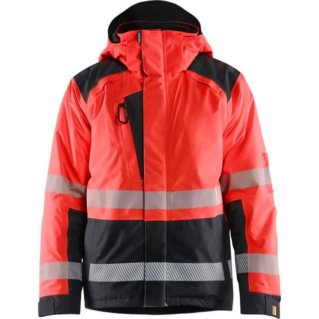 Blaklader Hi-Vis Winter Jacket 44551987 Red Hi-Vis/Black 6XL Colour: R