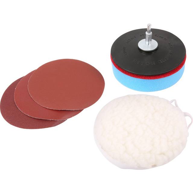Toolpak Sanding/Polishing Kit 125mm in Blue Plastic