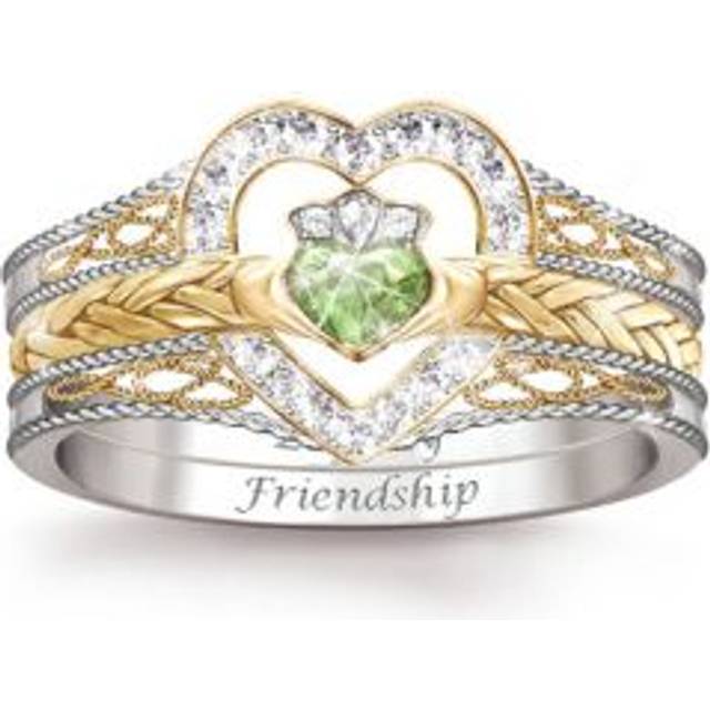 'Heart Of Ireland' Diamonesk Claddagh Stacking Ring