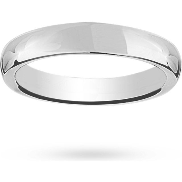 Platinum 6mm Luxury Court Wedding Ring - Ring Size T