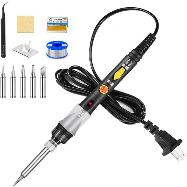 Soldering Iron Kit 60W Professional Soldering Irons Electric Solder Iron Rework Temperature Adjustable Handle Heat Pencil Tools