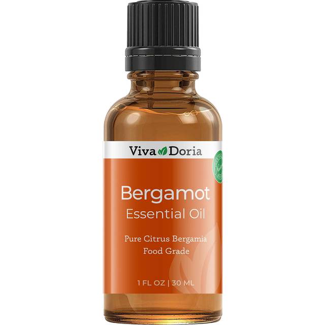 Viva Doria 100% Pure Bergamot Essential Oil  Undiluted  Food Grade  Italian Bergamot Oil  1 Fluid Ounce (30 mL) Natural Aromatherapy Oil