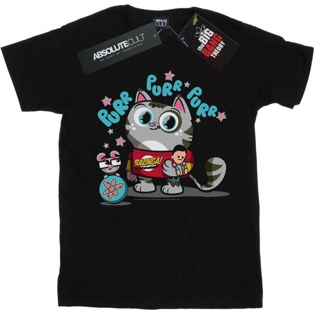 The Big Bang Theory Womens/Ladies Bazinga Kitty Cotton Boyfriend T-Shirt