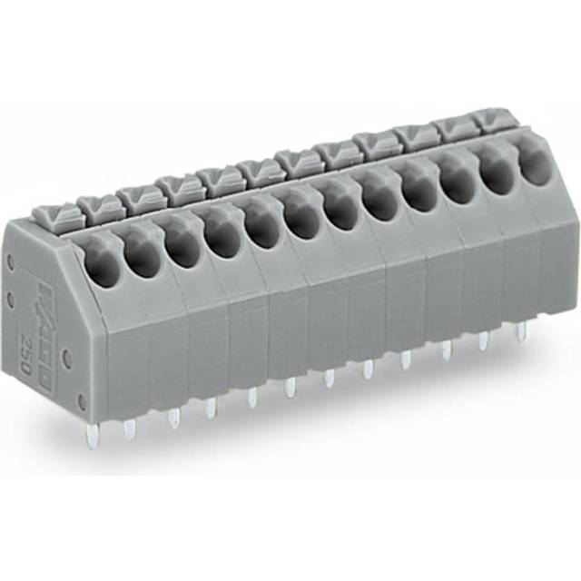 WAGO 250-107/000-006 7-Way PCB Spring Terminal Block Blue
